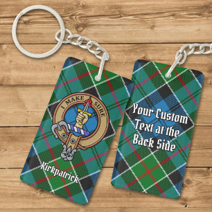 Porte-clés Clan Kirkpatrick Crest sur Tartan