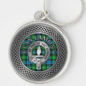 Porte-clés Clan Lamont Crest & Tartan Knot (Devant)