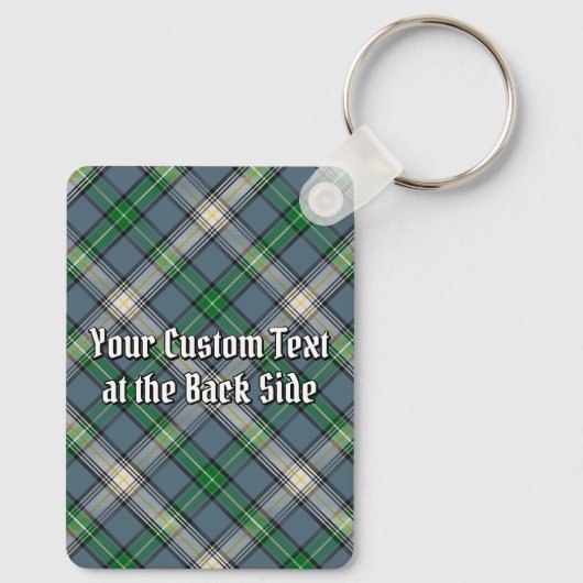 Porte-clés Clan MacDowall Crest sur Tartan (Verso)