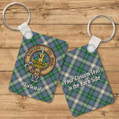 Porte-clés Clan MacDowall Crest sur Tartan