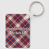 Porte-clés Clan MacFarlane Crest sur le tatan de robe (Verso)