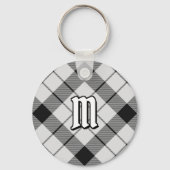Porte-clés Clan MacFarlane Tartan noir et blanc (Recto)