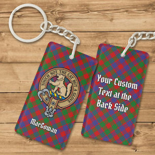 Porte-clés Clan MacGowan Crest sur Tartan