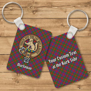 Porte-clés Clan MacGowan Crest sur Tartan