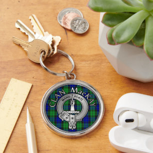 Porte-clés Clan MacKay Crest & Tartan