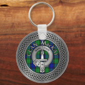 Porte-clés Clan MacKay Crest & Tartan Knot Porte - clé (Recto)