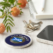Porte-clés Clan MacKenzie Tartan Knot & Drapeau (Côté)