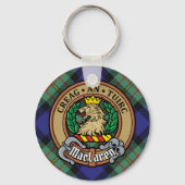 Porte-clés Clan MacLaren Crest sur Tartan (Recto)