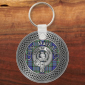 Porte-clés Clan MacLaren Crest & Tartan Knot (Recto)
