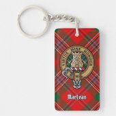 Porte-clés Clan MacLean Crest sur Tartan (Devant)