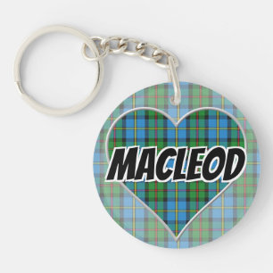 Porte-clés Clan MacLeod de Harris Tartan Heart