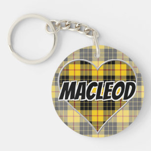 Porte-clés Clan MacLeod de Lewis Tartan Heart