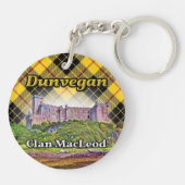 Porte-clés Clan MacLeod Dunvegan Castle Lewis Tartan (Dos)