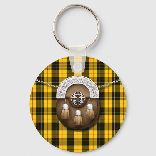 Porte-clés Clan MacLeod Tartan Et Sporran (Recto)