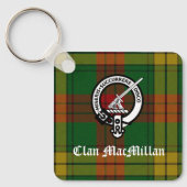 Porte-clés Clan MacMillan Crest Badge et Tartan (Recto)