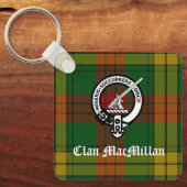 Porte-clés Clan MacMillan Crest Badge et Tartan (Recto)