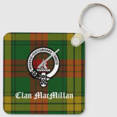Porte-clés Clan MacMillan Crest Badge et Tartan (Dos)