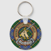 Porte-clés Clan MacMillan Crest sur la chasse Tartan (Recto)