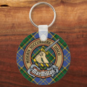 Porte-clés Clan MacMillan Crest sur la chasse Tartan (Recto)