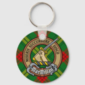 Porte-clés Clan MacMillan Crest sur Tartan (Recto)