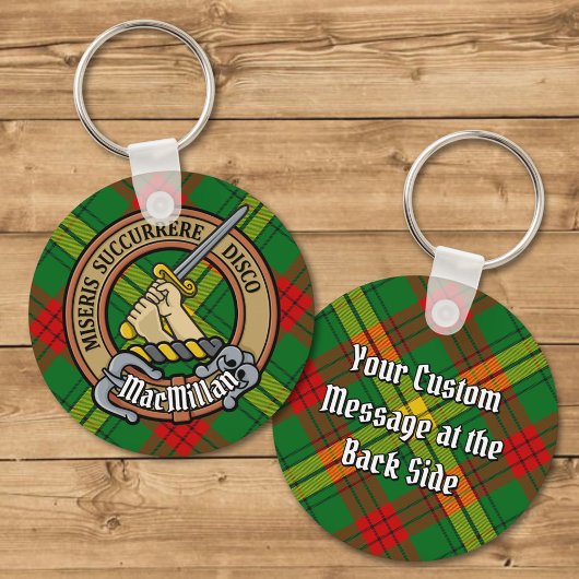 Porte-clés Clan MacMillan Crest sur Tartan
