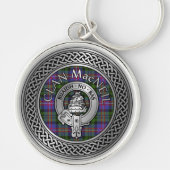 Porte-clés Clan MacNeil Crest & Tartan Knot (Devant)