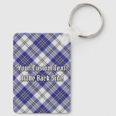 Porte-clés Clan MacPherson Crest sur la robe bleue Tartan (Verso)
