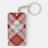 Porte-clés Clan MacPherson Crest sur la robe rouge Tartan (Dos)