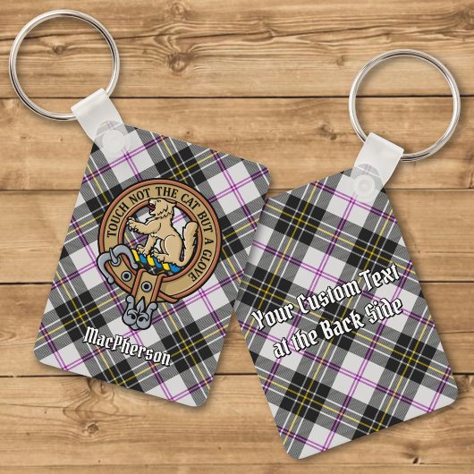 Porte-clés Clan MacPherson Crest sur la robe Tartan Porte - c