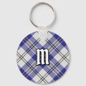 Porte-clés Clan MacPherson Robe Bleue Tartan Porte - clé (Recto)