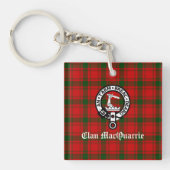 Porte-clés Clan MacQuarrie Tartan et Crest (Devant)