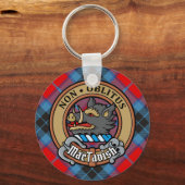 Porte-clés Clan MacTavish Crest sur Tartan (Recto)