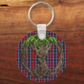 Porte-clés Clan MacTavish Tartan Et Celtic Tree Of Life (Recto)