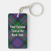 Porte-clés Clan Malcolm Crest over Tartan (Dos)