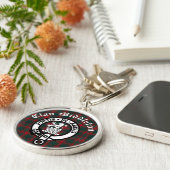 Porte-clés Clan Middleton Crest Badge et Tartan (Côté)