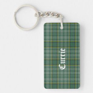 Porte-clés Clan personnalisé Currie Tartan Plaid Porte - clé