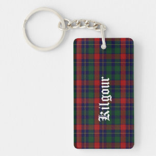 Porte-clés Clan personnalisé Kilgour Tartan Plaid Porte - clé