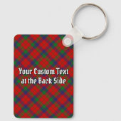 Porte-clés Clan Robertson Crest sur Tartan (Verso)