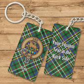 Porte-clés Clan Scott Crest sur Green Tartan