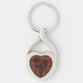 Porte-clés Clan Stewart Tartan et Scottish Thistle Keyring (Devant)