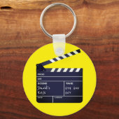Porte-clés Clapperboard avec le nom Cinema Lover's (Recto)