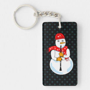Porte-clés Clarinet Snowman
