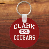 Porte-clés Clark - Cougars - Clark High School - Plano Texas (Recto)