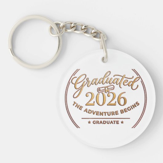 Porte-clés Class of 2026 Keychain / Adventure Begins (Devant)