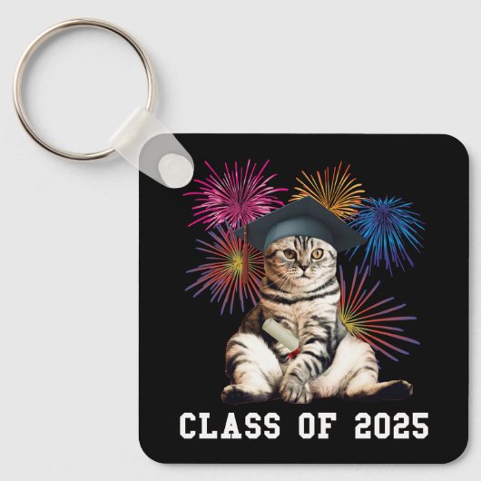 Porte-clés Classe d'Amoureux des chats 2025 (Recto)