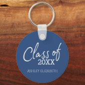 Porte-clés Classe d'année - Script moderne - Graduation Party (Recto)
