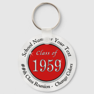 Porte-clés Classe de 1959 idées bon marché de cadeau de la