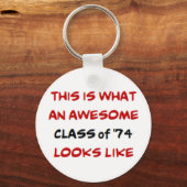 Porte-clés classe de 1974, génial (Recto)