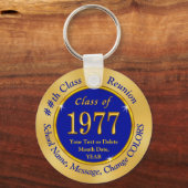 Porte-clés Classe de 1977, Custom, Class Reunion Party Favors (Recto)