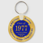 Porte-clés Classe de 1977, Custom, Class Reunion Party Favors (Verso)